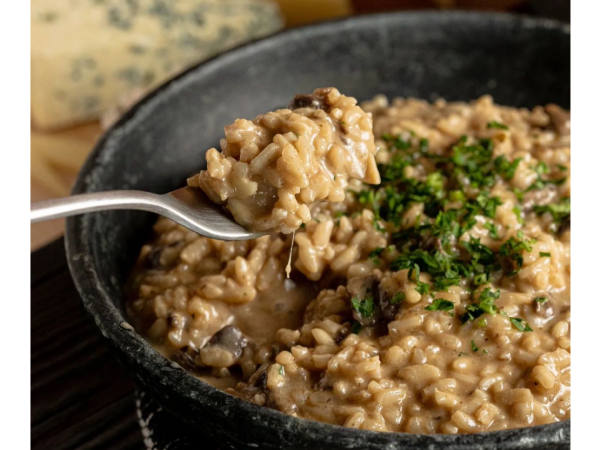 Risoto de Filé e Gorgonzola