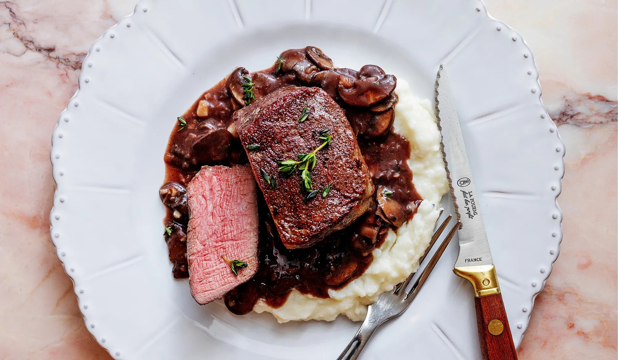 Filet Mignon with Mushroom Sauce